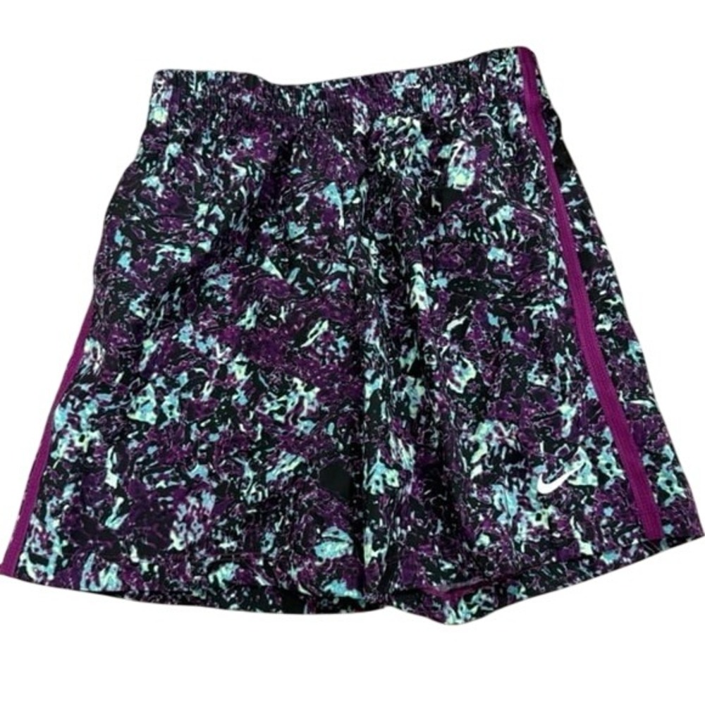 Nike Dri-FIT Training Shorts Kids Small Purple/Black/Blue NWT